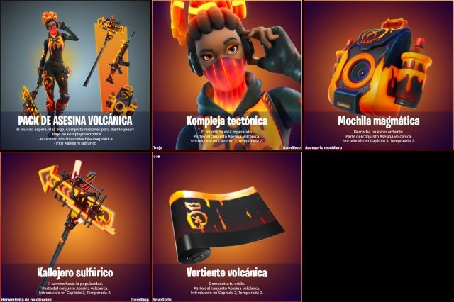 Pack Asesina Volcánica en Fortnite