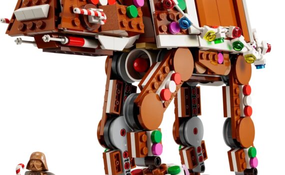 LEGO revela el AT-AT de jengibre de Star Wars con minifigura festiva de Darth Vader